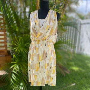 White House Black Market Yellow Summer Dress